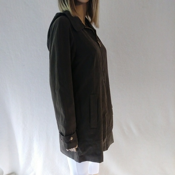 SALE! NWT Jones New York Hooded Rain Jacket - Picture 2 of 7